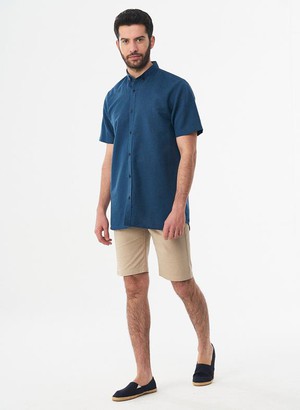 Short Sleeve Shirt Navy from Shop Like You Give a Damn