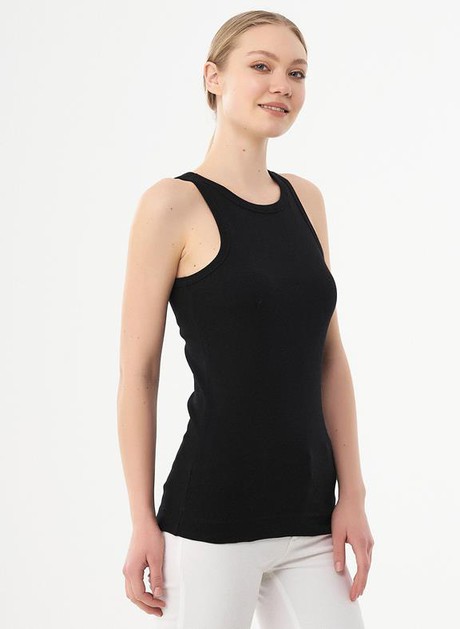 Ribbed Top Organic Cotton Black from Shop Like You Give a Damn