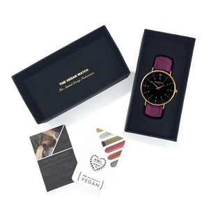 Watch Moderna Suede Gold Black & Berry Purple from Shop Like You Give a Damn