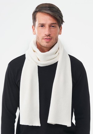 Unisex Knitted Scarf White from Shop Like You Give a Damn