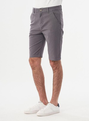 Skinny Chino Shorts Dark Grey from Shop Like You Give a Damn