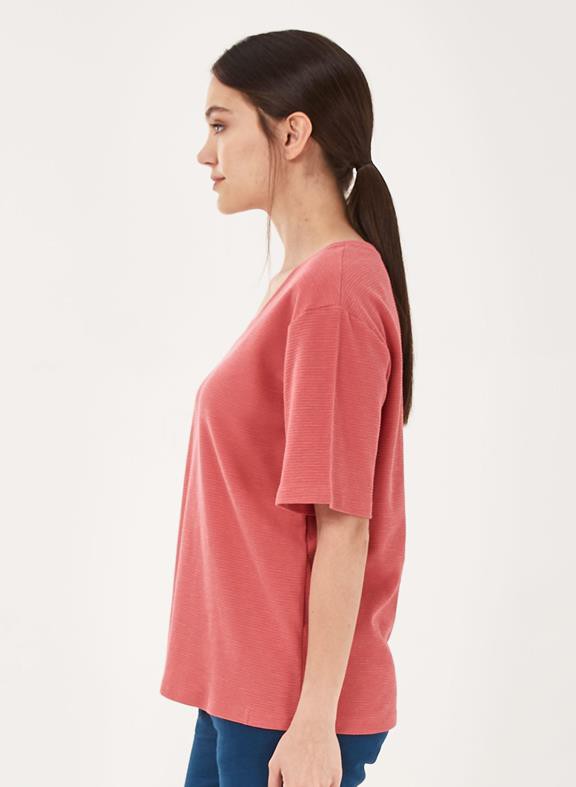 T-Shirt Jacquard Jersey Pink from Shop Like You Give a Damn