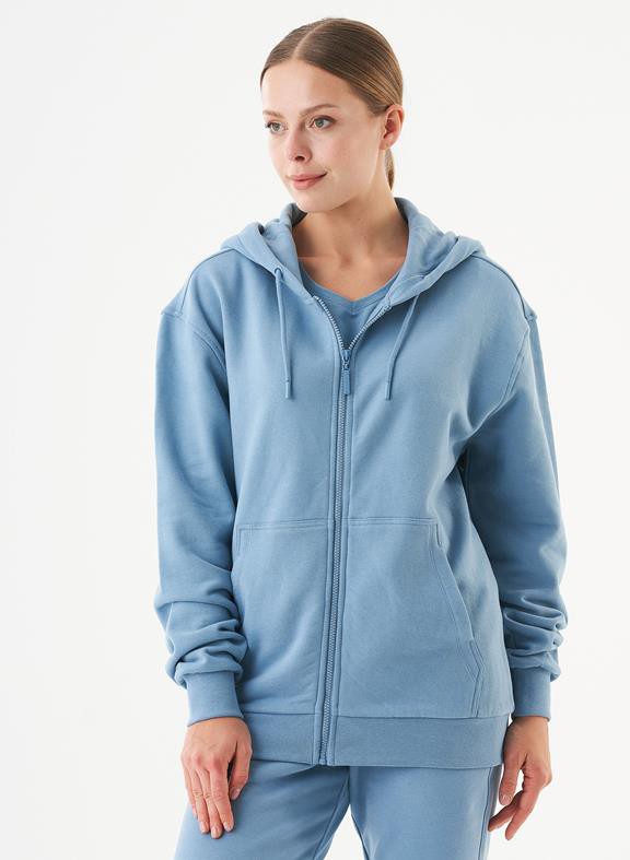 Unisex Zip Up Hoodie Junda Steel Blue from Shop Like You Give a Damn