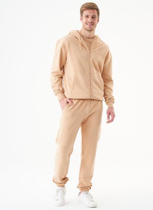 Unisex Zip Up Hoodie Junda Beige from Shop Like You Give a Damn