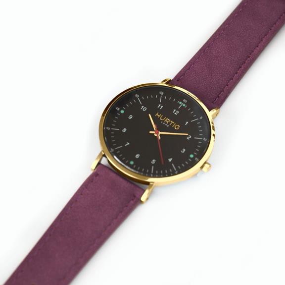 Watch Moderna Suede Gold Black & Berry Purple from Shop Like You Give a Damn