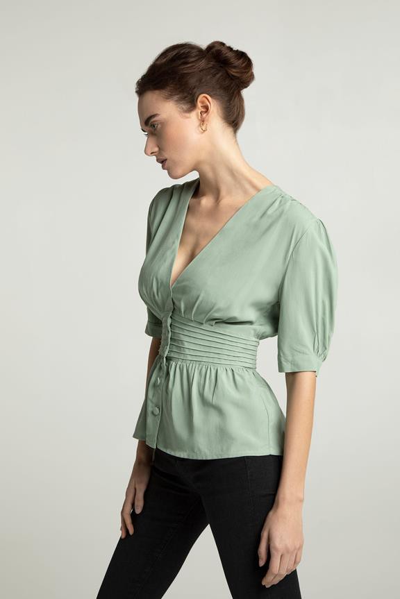 Blouse Lillmor Green from Shop Like You Give a Damn