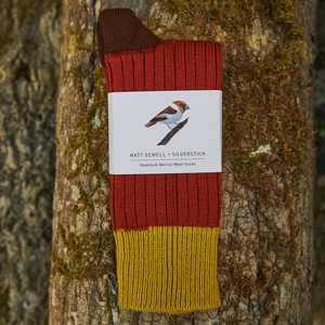 matt sewell hawfinch merino sock from Silverstick