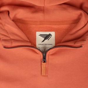 lowe organic cotton quarter zip hoodie from Silverstick