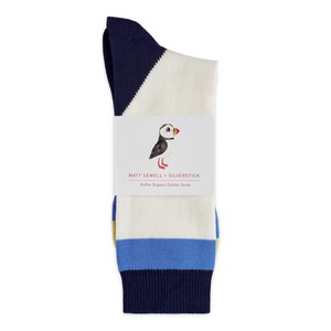 matt sewell puffin organic sock from Silverstick