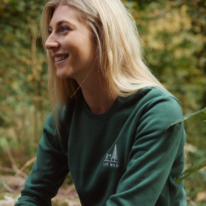 live wild organic cotton sweat from Silverstick