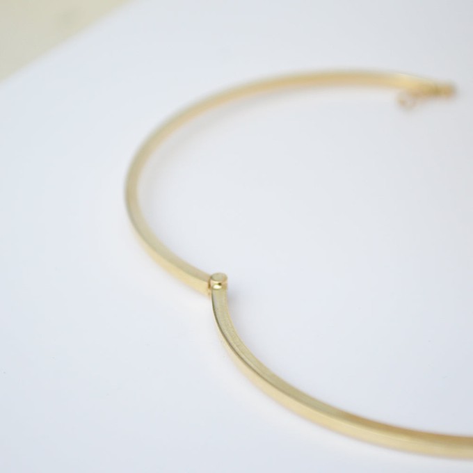 Square Bangle - 14k gold from Solitude the Label