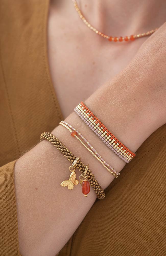 Soul bracelet Carnelian Gold from Sophie Stone