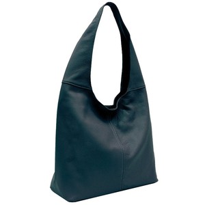 Teal Soft Pebbled Leather Hobo Bag from Sostter