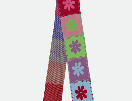 Flower patchwork scarf from Studio Selles