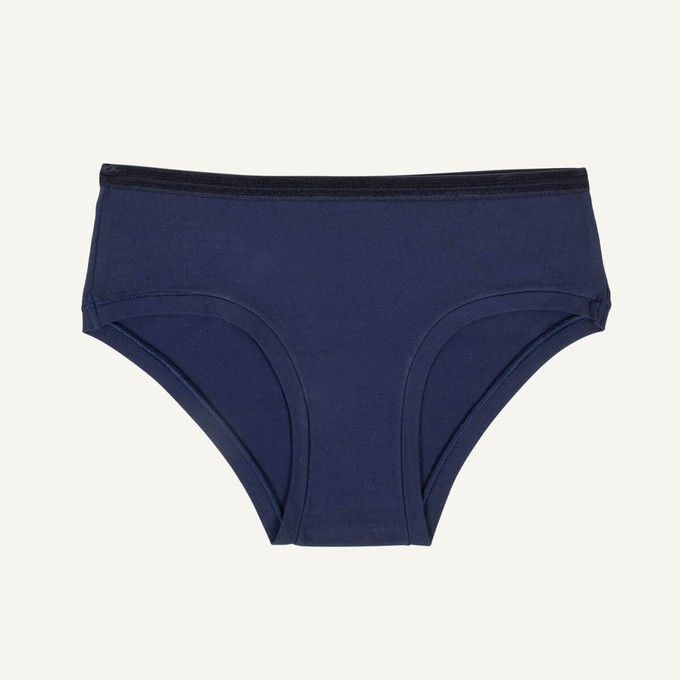 Organic Cotton Mid-Rise Hipster in Marine from Subset