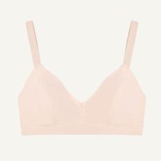 Organic Cotton Triangle Soft Bra in Quartz via Subset