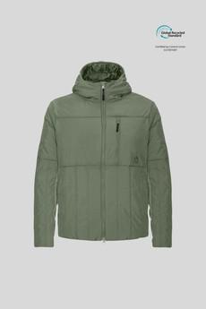 Lund Padded Jacket GeoMap Lark Green via Superstainable