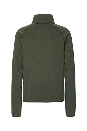 Almind Zip Sweat Lark Green from Superstainable