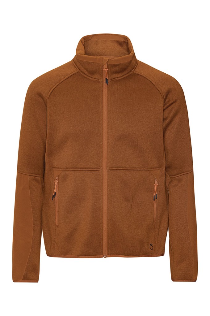 Almind Zip Sweat Caramel Café from Superstainable