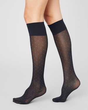 Eira Petite Dots Knee-Highs from Swedish Stockings