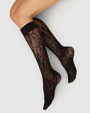 Rosa Lace Knee-Highs from Swedish Stockings