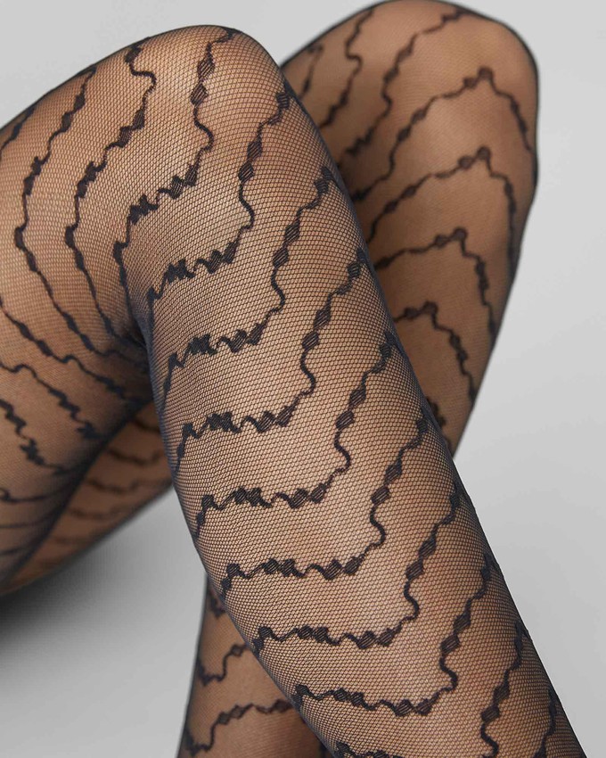 Mila Ruffle Tights from Swedish Stockings