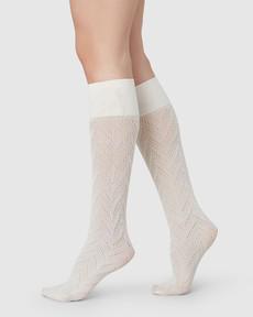 Ina Pointelle Knee-Highs via Swedish Stockings