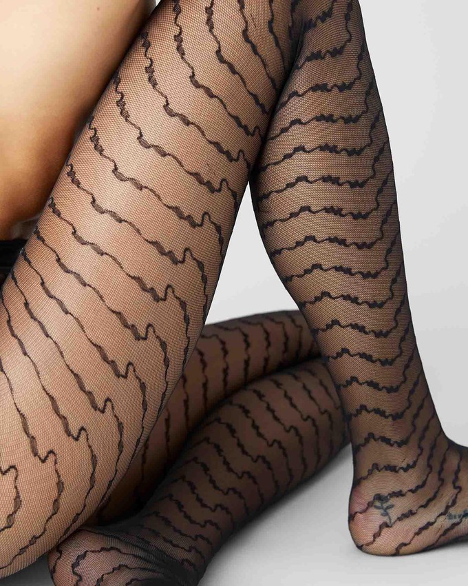 Mila Ruffle Tights from Swedish Stockings