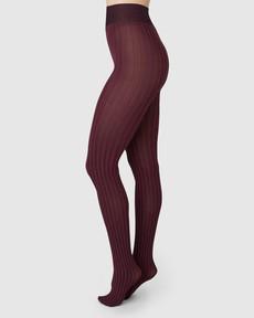 Hilda Stripe Tights via Swedish Stockings