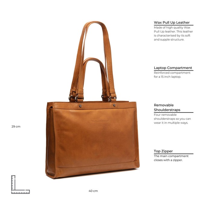 Leather Shopper Cognac Lima - The Chesterfield Brand from The Chesterfield Brand