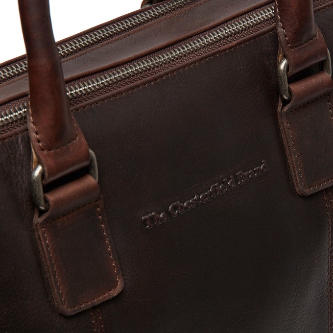 Leather Laptop Bag Brown Santiago - The Chesterfield Brand from The Chesterfield Brand