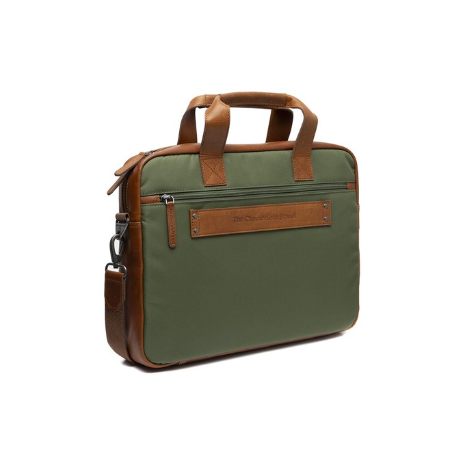 Leather Laptop Bag Olive Green Narvik - The Chesterfield Brand from The Chesterfield Brand