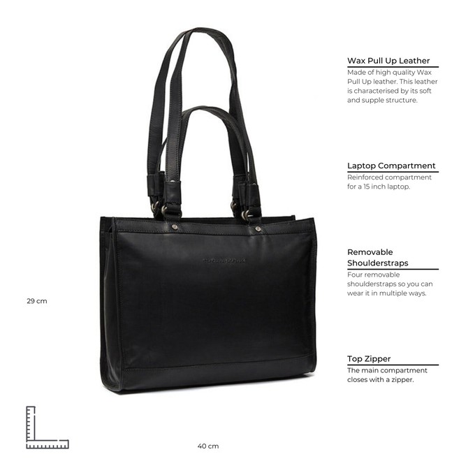 Leather Shopper Black Lima - The Chesterfield Brand from The Chesterfield Brand