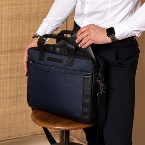 Leather Laptop Bag Navy Narvik - The Chesterfield Brand from The Chesterfield Brand