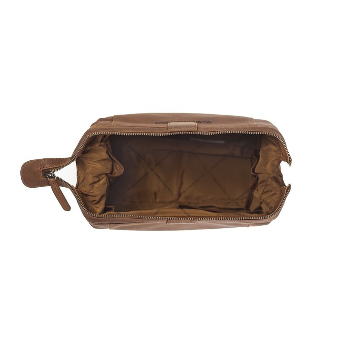 Leather Toiletry Bag Cognac Vince - The Chesterfield Brand from The Chesterfield Brand