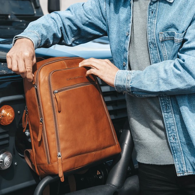 Leather Backpack Cognac Detroit - The Chesterfield Brand from The Chesterfield Brand