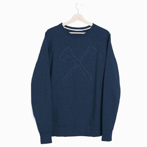 Sweatshirt - Bio-Baumwolle - Club&Axe - Marineblau from The Driftwood Tales