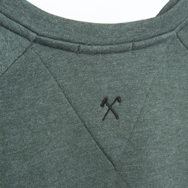 Sweatshirt - Unisex - Bio-Baumwolle - Keule & Axt - Armeegrün from The Driftwood Tales