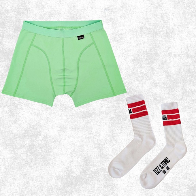 Melon Boxer & MOIN Socken-Geschenkbox-Set from TIZZ & TONIC