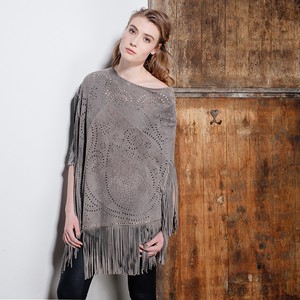 VIDA PONCHO - GREY from Treasures-Design