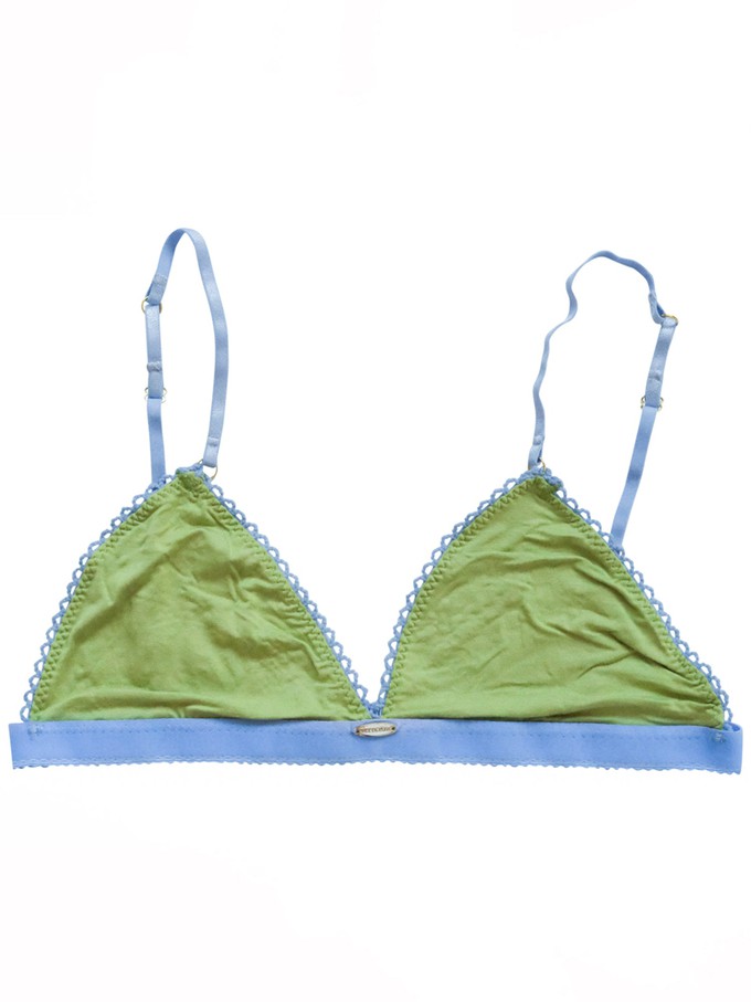 Olive Bamboo Triangle Bralette from Troo