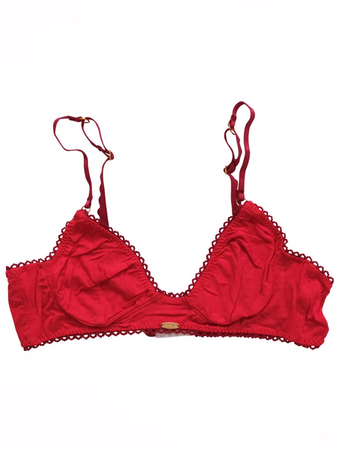 Red Bamboo Cup Bralette from Troo