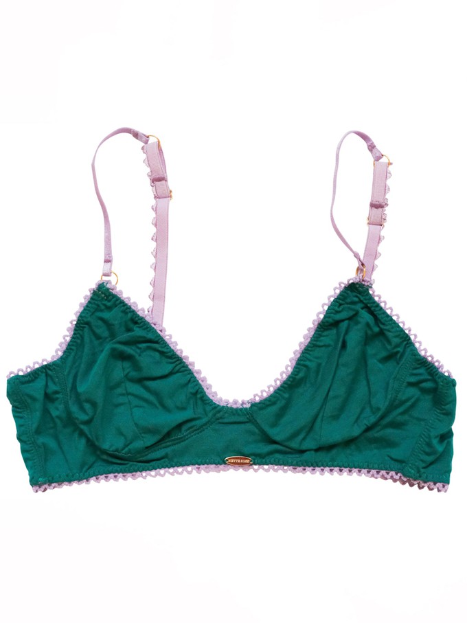 Teal Bamboo Cup Bralette from Troo