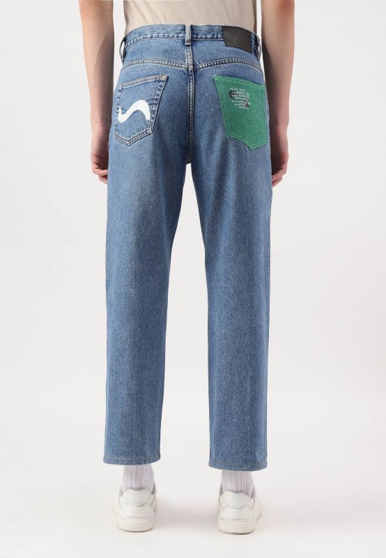 UnExcess Pledge | High Rise Baggy-Jeans in Mittelindigo from Un Denim