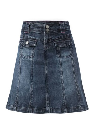 UnWaste Pledge | Minirock in A-Linie in dunklem Indigoblau from Un Denim