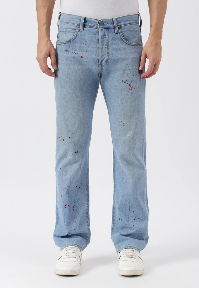 UnExcess Pledge | Gerade Jeans mit mittelhohem Bund und hellem Indigoblau from Un Denim