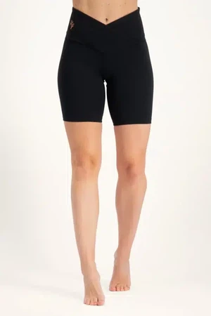 Sati Yoga Biker Shorts – Onyx Black from Urban Goddess