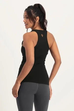 OM Core Yoga Tank – Onyx Black from Urban Goddess