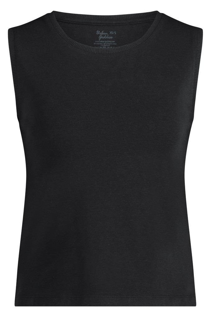 Karuna Balance Loose Fit Yoga Tank – Urban Black from Urban Goddess