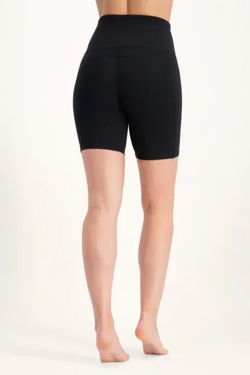 Sati Yoga Biker Shorts – Onyx Black from Urban Goddess